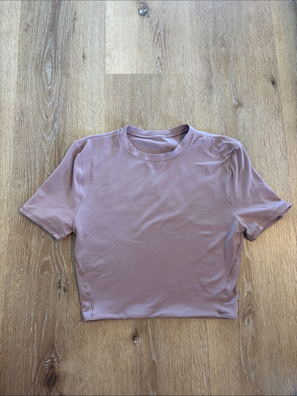 Lululemon Mauve Cropped Workout Tee